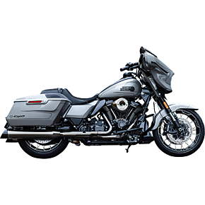 4-1/2" MK45 Performance Slip-On Mufflers - Lava Chrome - 50-State 550-1113