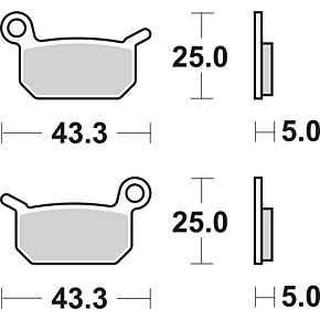 Off-Road Sintered Brake Pads - KTM 50 794SI