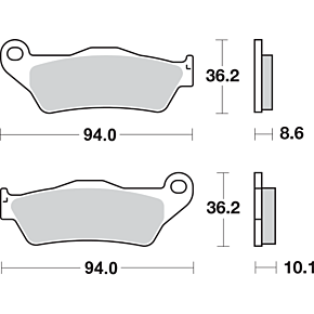 LS Brake Pads - Yamaha - 742LS 742LS