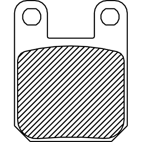 Organic Brake Pads - "F" Caliper 1720-0205