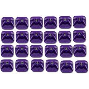 Single Backer Plates - Purple - 24 Pack 2513-P1-PUR