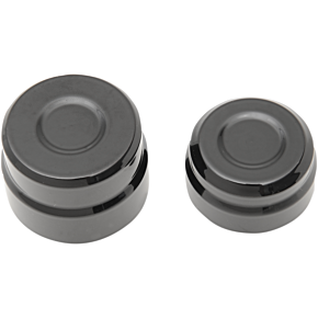 Drag Specialties Axle Cap - Rear - Black 0214-0835