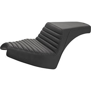 Step Up Seat - Front Tuck-n'-Roll/Rear Smooth - Black - Chief I21-04-171