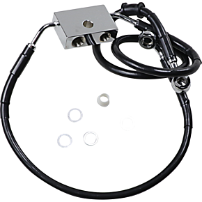 Brake Line - Front - +6" - Black - XL 1741-5293