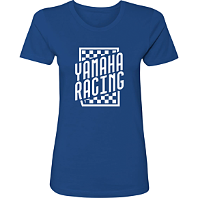 Women's Yamaha Racing Check T-Shirt - Blue - Small NP21S-L3112-S