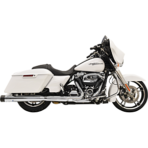 DNT Straight Can Mufflers for FL - Chrome/Black 1F72DNT5