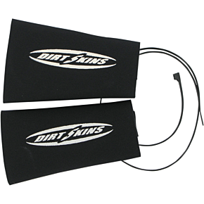 7.5" Inverted Dirt Skins™ Fork Covers - 2 mm Neoprene - Black/White DSFRKSEAL12-1