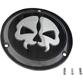 Split Skull Derby Cover - Black - 3-Hole 1107-0549