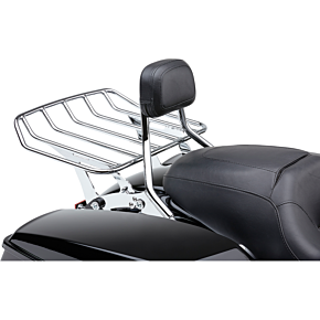 Cobra Detachable Backrest - Chrome - Short - FLH/FLT 602-2200