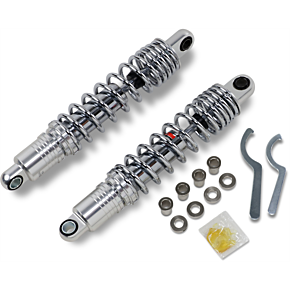 Drag Specialties Shocks Premium Ride-Height Adjustable Shocks - Chrome - Standard - 13.5" C16-0168NUA