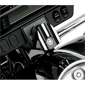  Ignition Switch Cover - Finned - Black C1246-B