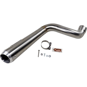 4" Short Megaphone Muffler without Catalytic Converter - High Mount 8F227SS