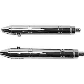 4" Broadhead Slip-On Mufflers - Fishtail - Chrome 550-1077