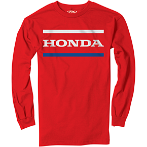 Honda Stripes Long-Sleeve T-Shirt - Red - 2XL 23-87318