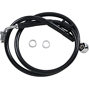 Brake Line - +10" - Black - '18-'21 Softail 1741-5823