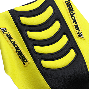 Double Grip 3 Seat Cover - Black/Yellow - Suzuki 1325HUS