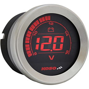 Koso North America 2" Voltmeter Gauge - Chrome BA050300