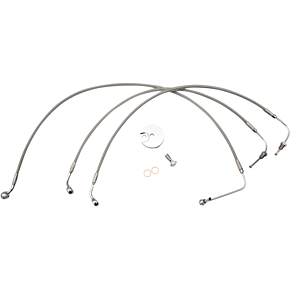 Brake Lines - 18" - 20" Ape Hanger Handlebars - Stainless Steel LA-8154B19