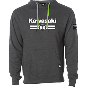 Kawasaki Sixty Two Pullover Hoodie - Heather Charcoal - Large 27-88104