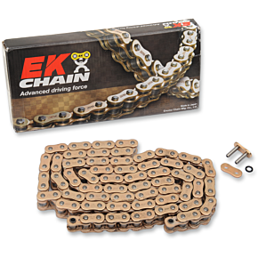 Enuma Chain (EK) 520 ZVX3 - Sportbike Chain- 150 Links - Gold