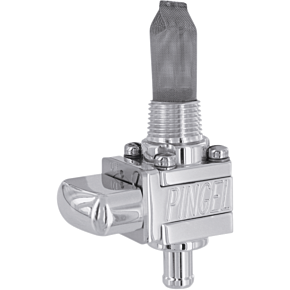 Pingel The Guzzler® Fuel Valve - Polished - 3/8" NPT - Single - 5/16"