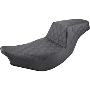 Saddlemen Step Up Seat - Lattice Stitched - Black