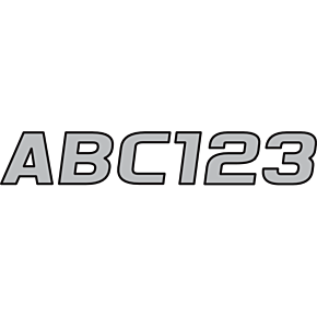 I.D. Sticker Kit - 700 Series - Silver SIBLK700