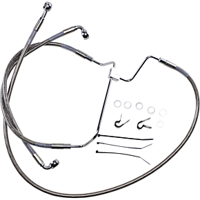 Brake Line - +8" - Stainless Steel 1741-3981