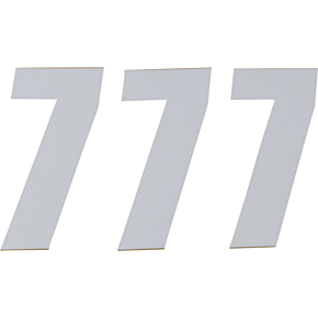 SX Plate Number - #7 - White - 6" 45-16-7