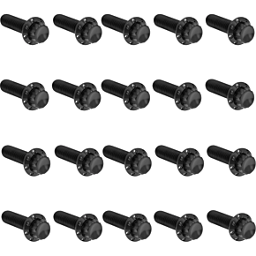 Bolt Kit - Rocker Box - 12-Point - Titanium - Black 300-945