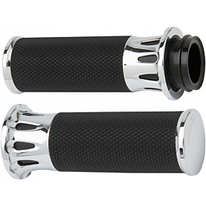 Grips - Deep Cut - Cable - Chrome 07-316