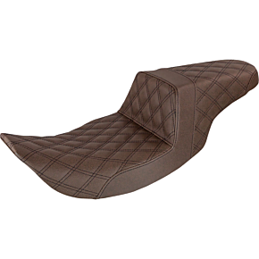 Step Up Seat - Lattice Stitched - Brown