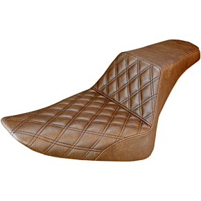 Step Up Seat - Lattice Stitched - Brown - FLS