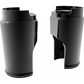 Fat Tire Fork Boot Cover - Black Anodized - Smooth 20-040