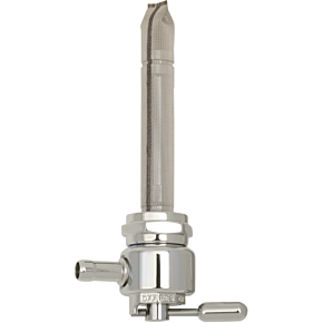 Round Fuel Valve - Chrome - 22mm 1311-CR