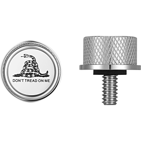 Figurati Designs Seat Mounting Knob - Stainless Steel - Don't Tread On Me FD40-SEAT KN-SS