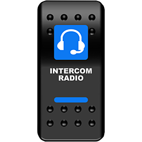 Moose Racing Rocker Switch - Intercom - Blue