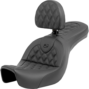 Roadsofa™ Seat - Lattice Stitch - with Backrest - FXD '06-'17 806-04-182BR