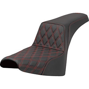 Step-Up Seat - Front Lattice Stitch - Red Stitch - FXST/FXBB '18-'25 818-30-17204