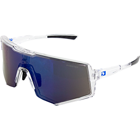 Sprocket Sunglasses - Crystal Clear - Blue Mirror BSPR01