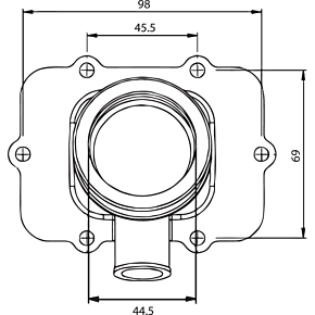 Carburetor Flange - Ski-Doo 104586