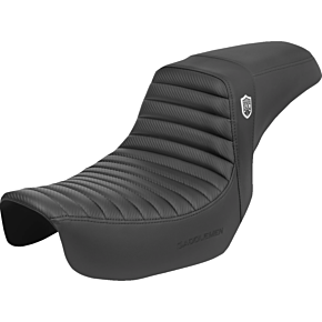 Pro Series SDC Performance Seat - w/o Backrest - Tuck-n-Roll/Carbon Fiber - Gripper - Dyna '06-'17 SC80604T