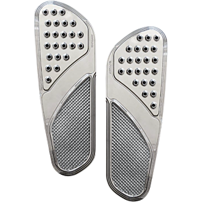 Accutronix Front Floorboards - Chrome Knurled FBF01-KDVC