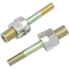 BURLY BRAND Adjustable Shock Lowering Kit - Chrome/Gold Anodized Finish - Lowers 0"- 1.25" B28-257CH