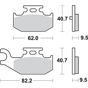 Sbs Off-Road Sintered Brake Pads 816SI