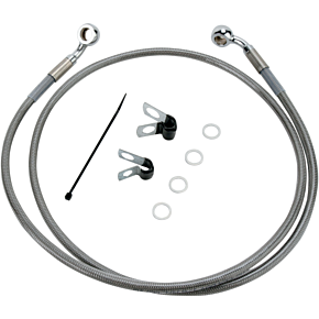 Brake Line - Front - +10" - Stainless Steel - XL 1741-2643