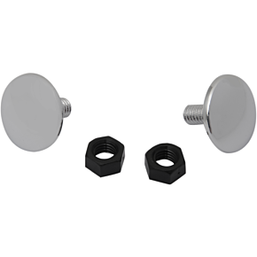 Parts Unlimited Plastic Fasteners - Chrome - 21mm/.827"