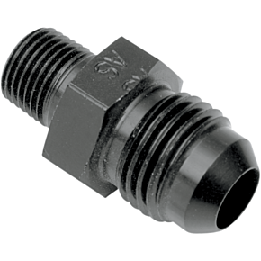 Straight Oil Line Fitting - Black - 1/4" NPT AN816-06DBK