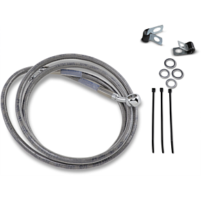 Brake Line - Front - +10" - Stainless Steel 1741-2674