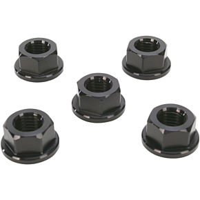 Aluminum Sprocket Nuts - Black - M10 x 1.25 DSN5BK